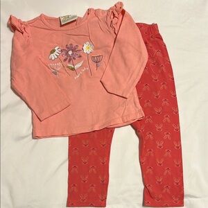 Matching Set with Floral and Bunny Details 24 Months